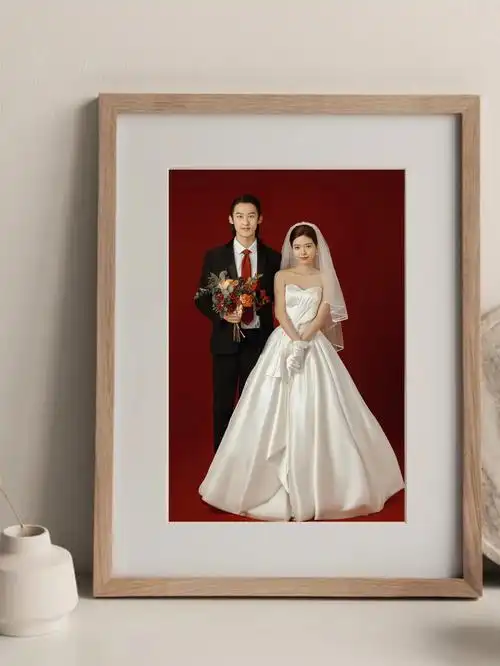 我拍的内景婚纱照做成相框06也太好看了吧