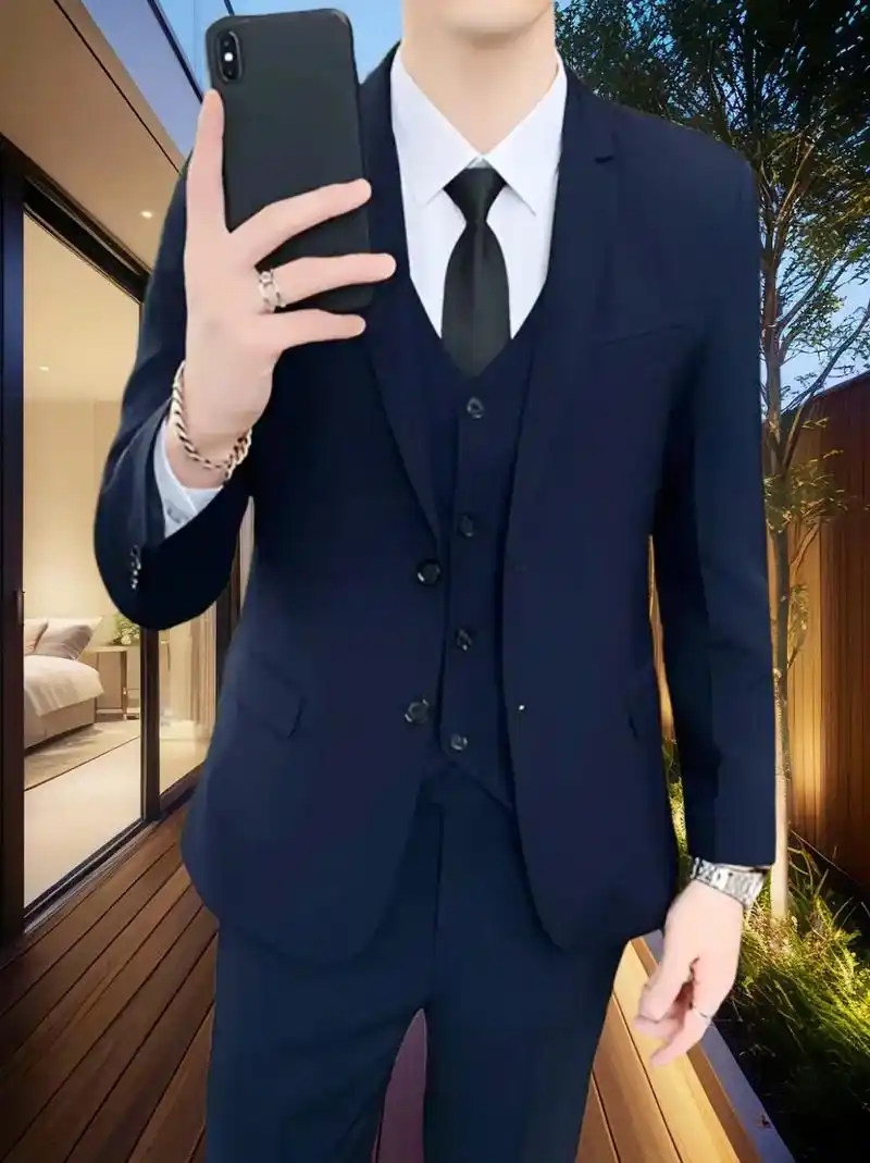 98男士西装新潮流,七件套西装时尚穿搭 hey朋友们