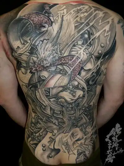 夜叉纹身简笔画