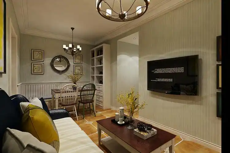 华润装饰哈尔滨南岗区南开华府2室1厅1卫48平米简约设计装修方案