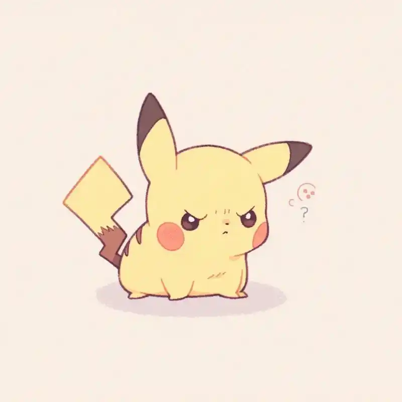 捏捏(●°u°●)皮卡丘头像(冷酷版) 今日份皮卡丘头像,表情包