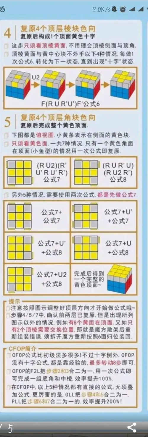 三阶魔方顶层弄出十字了,然后该怎么拧成小鱼啊? - 知乎