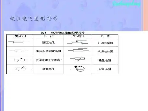 电阻电气图形符号