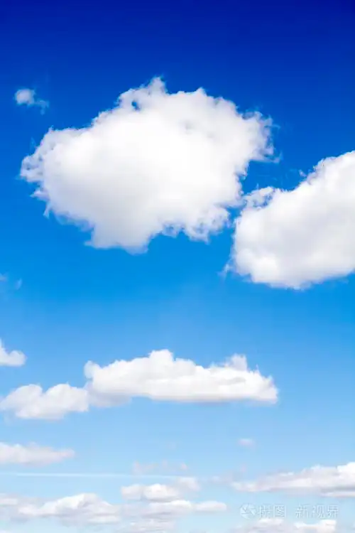 蓝天白云云朵