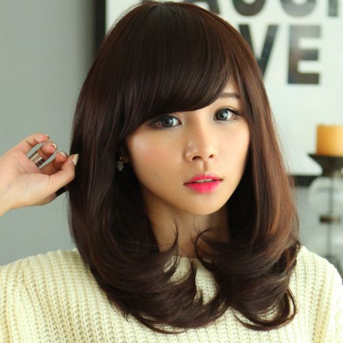 假发女短卷发头套式时尚气质新式中年棕色仿真头发大卷卷发假头发