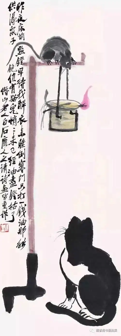 齐白石画猫
