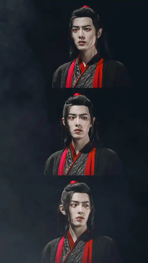 一眼万年的红衣角色#xz#肖战#肖战在《陈情令》中的红衣造型真的超级