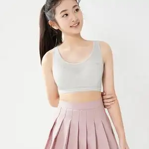 儿童成长小背心夏季运动薄款发育期内衣小学生少女文胸一阶13岁14