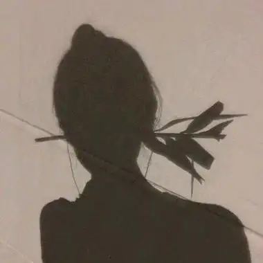 伤感神秘黑白影子女生头像 一个人的独角戏