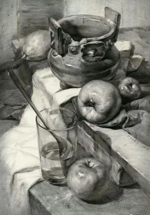 素描静物-堆糖,美好生活研究所