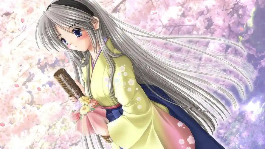 和服动漫少女电脑桌面壁纸图片 第一辑高清大图预览1920x1080_卡通