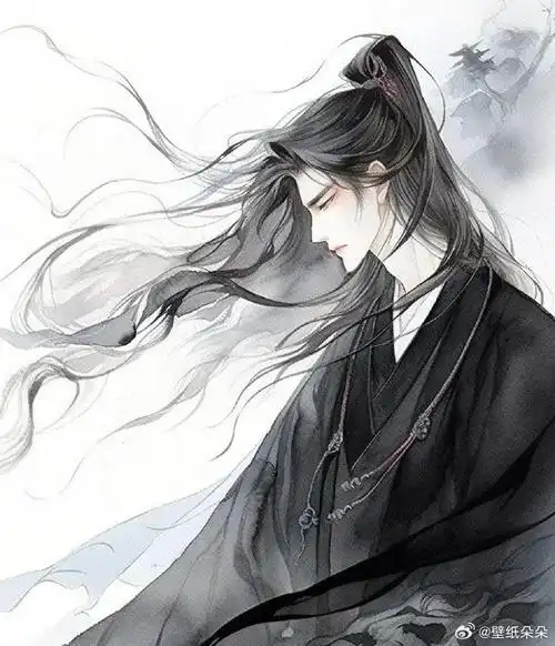 水墨古风男生头像