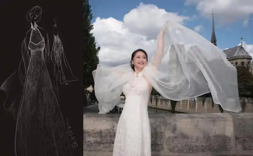 宋佳比利时大婚闺蜜设计师陈蓓情书陪嫁