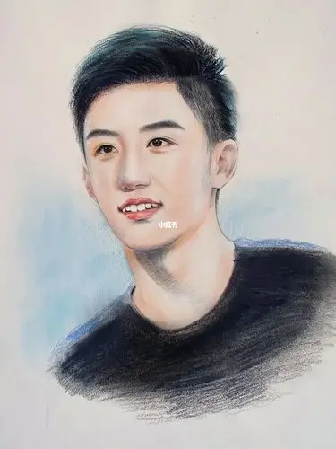 爱上特种兵黄景瑜彩铅色粉手绘