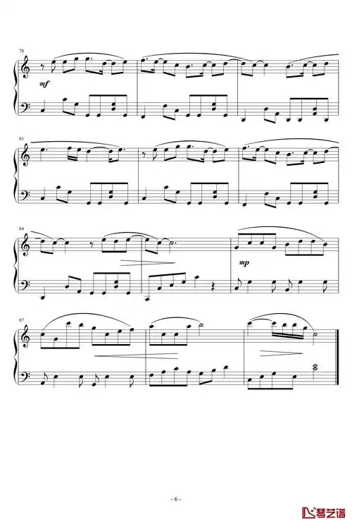 当我们一起走过钢琴谱-苏打绿-简谱网