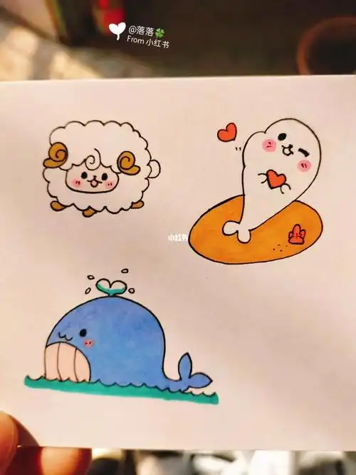 可爱简笔画手帐素材