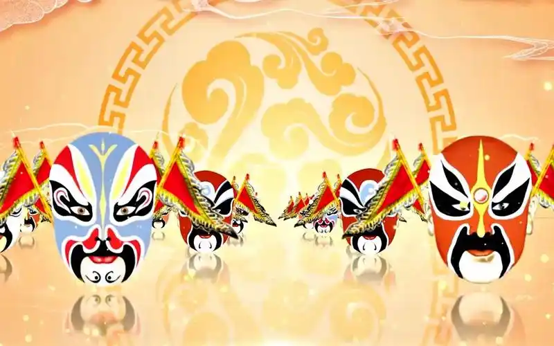 视频素材丨《说唱脸谱》戏曲led舞台背景视频