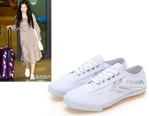 裴珠泫同款feiyue飞跃低帮系带帆布布鞋休闲白鞋帆布鞋
