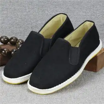 鸿兴祥老北京布鞋男鞋春秋透气一脚蹬千层底爸爸鞋牛筋底防滑男单鞋