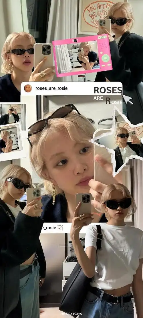 一些拼接风|#朴彩英#手机壁纸 part6    cr.