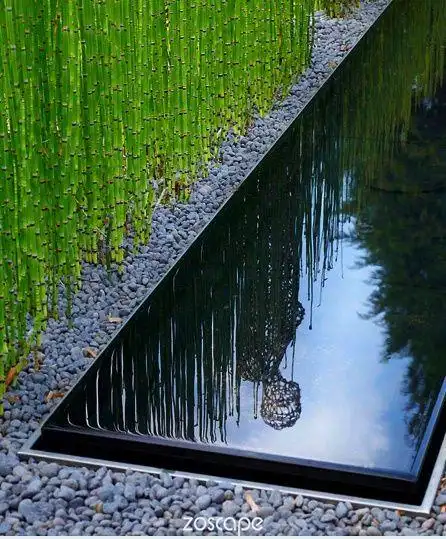水景设计#zoscape#水池设计#静态水景#镜面水池意向图 景观前线 肺适