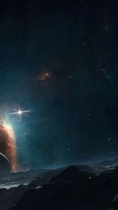 夜晚黑色护眼微信聊天壁纸背景