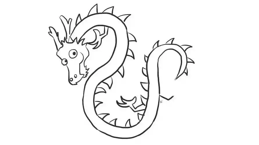 龙的简笔画怎么画?