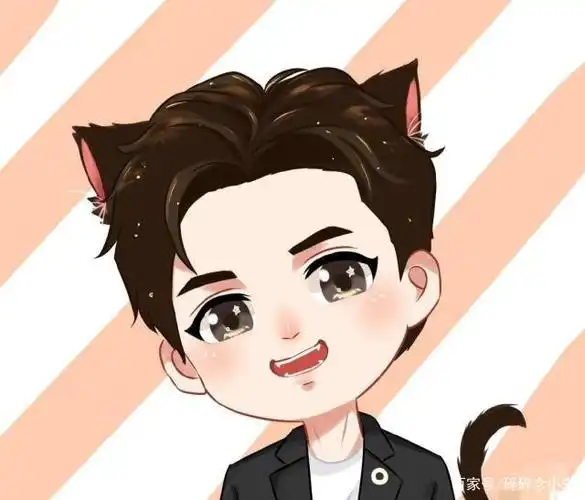 卡通版李健,儿童画李健超可爱