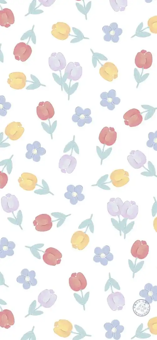 可爱壁纸小清新碎花平铺赞评论更多