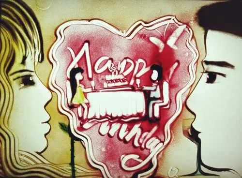 [学员作品]成人表演班·李文倩沙画第十二课彩沙动态《生日快乐》