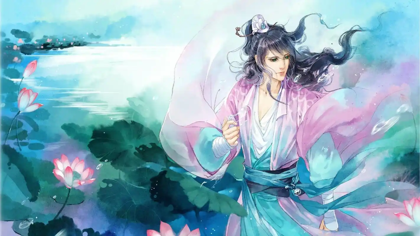 血色离殇伤感古风帅哥美女图,高清图片,电脑桌面-壁纸族