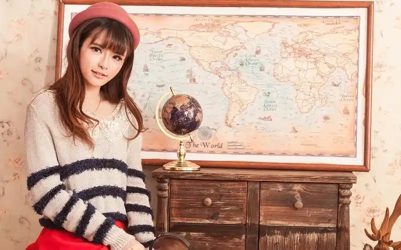 唯美校园女郎孔一红写真高清桌面壁纸