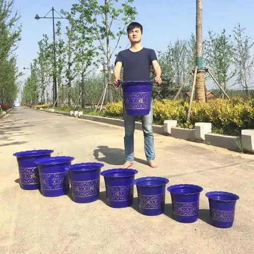 陶瓷花盆大号圆形梯形方形包邮简约高花盆风水摆件内室外种菜树盆