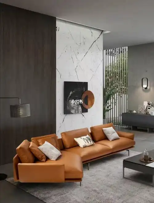 2021年黑白灰装修客厅首选意式极简沙发