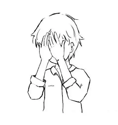 捂脸简笔画怎么画