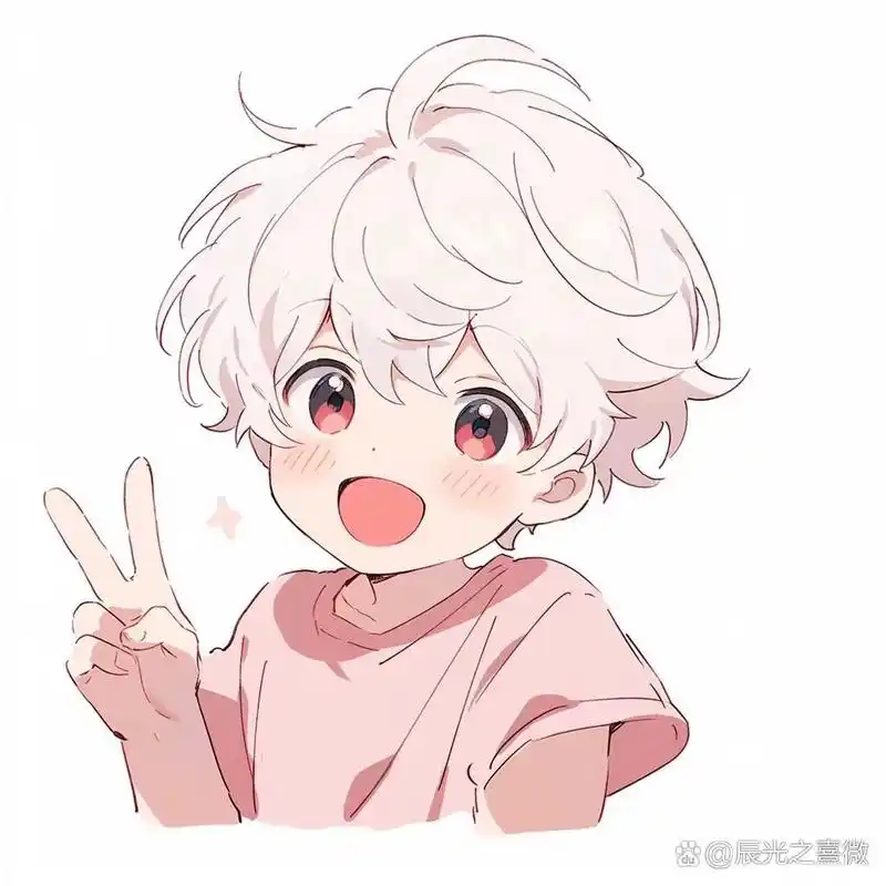 比耶版可爱头像|男