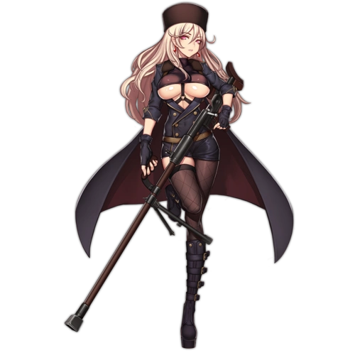 少女前线官方人物立绘图片之步枪类四星含大破图鉴