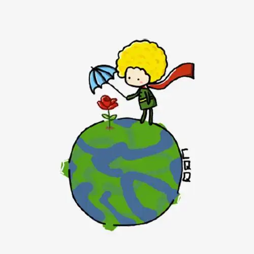 卡通小王子玫瑰