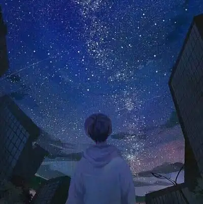 唯美星空动漫男头
