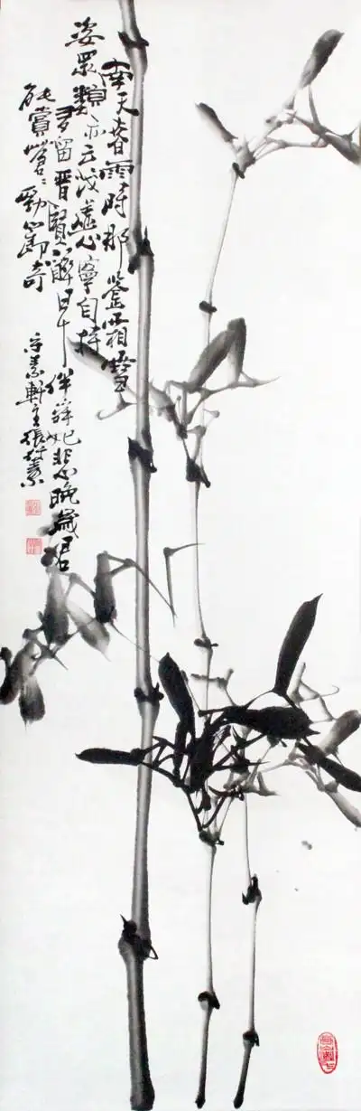 张行素,张小村"水墨境界"花鸟山水国画作品展部分作品赏析