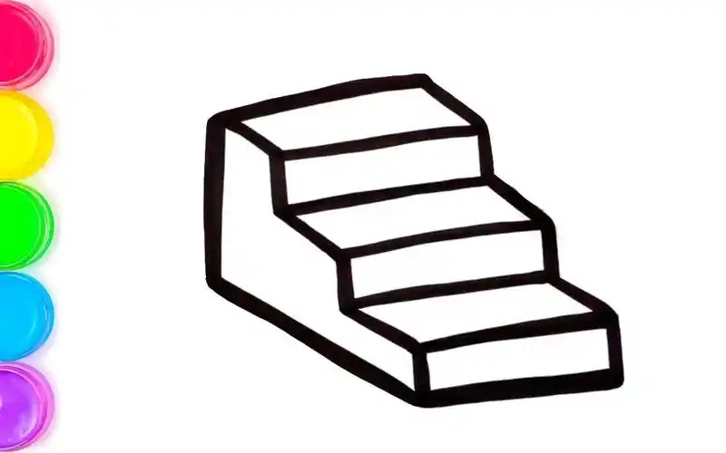 和我一起学画画,今天我们来画楼梯!