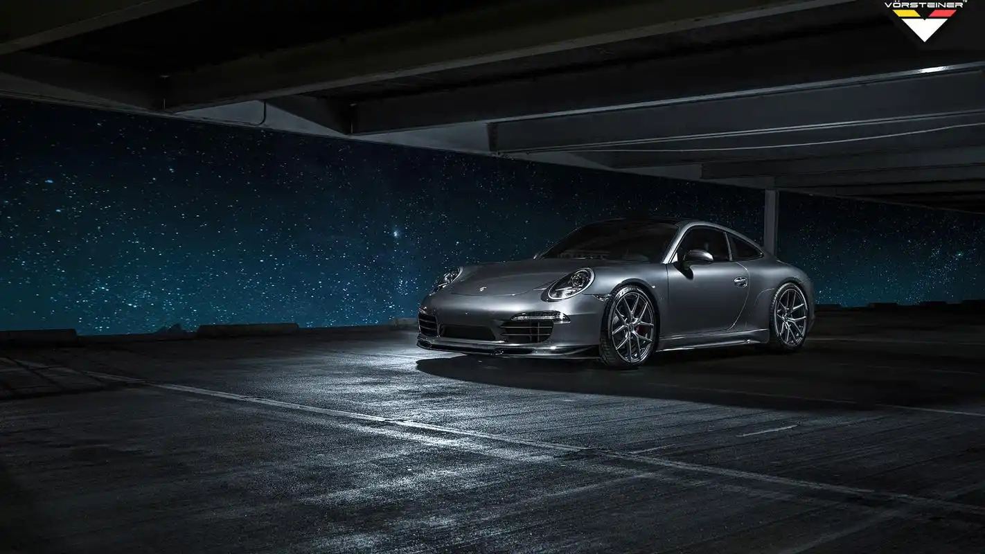 保时捷991v-gt黑色炫酷跑车电脑壁纸