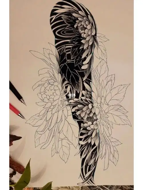 花腿 #纹身  #纹身也清新  #纹身设计  #成都纹身