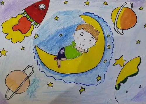 东康新教育学校— 三年级美术 《彩色的梦》课程作业展示