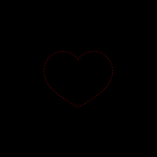 插画黑色背景爱心烟花gif动图_动态图_表情包下载_soogif