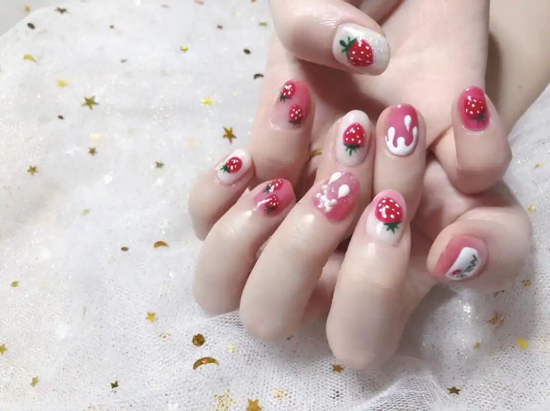 原创夏日必备的水果系美甲合集气质超甜的指尖太可爱啦