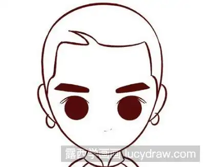 如下图所示:高清看图我们的q版简笔画吴亦凡画好了,我们在画的时候要