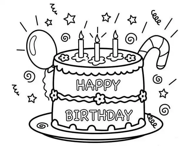 双层生日蛋糕简笔画图片蛋糕的简单画法甜点小蛋糕简笔画步骤画法