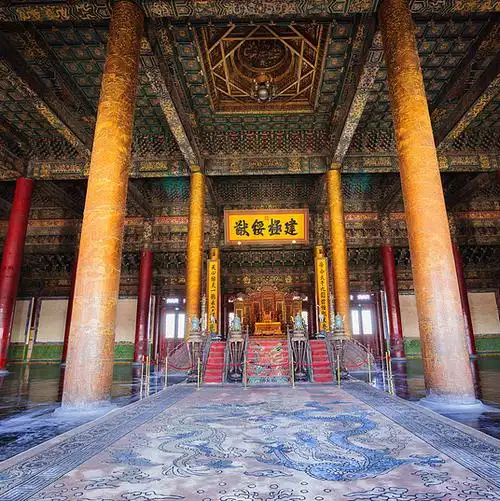 太和殿_室内_帝王_经理_国家_故宫_建造_残留_完好_明代_清朝_高清