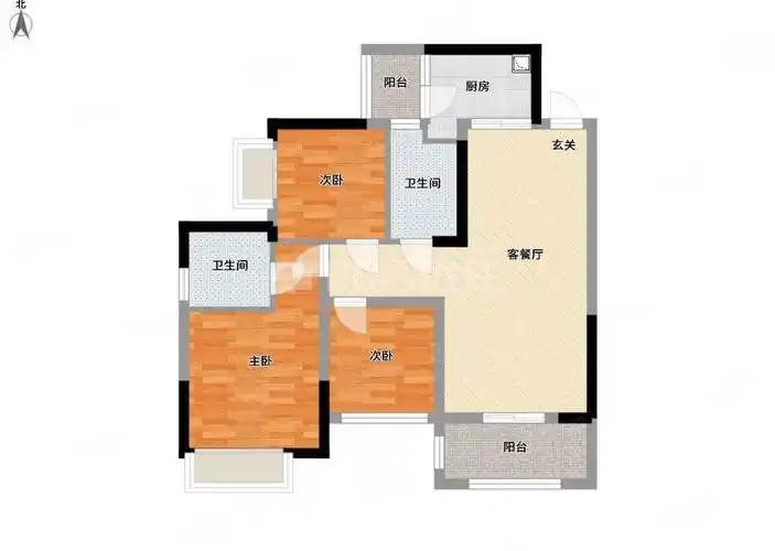 精装3房现状保留 目前有租客下班时间方便看,天誉城-南宁58同城